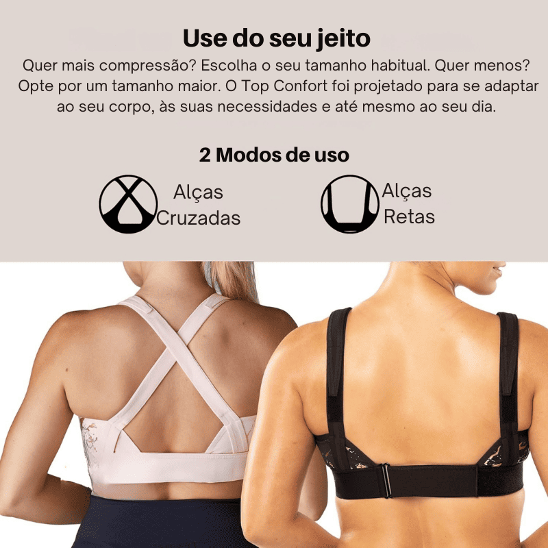 Sutiã Postural Top Confort - Correção Postural e Sustentação