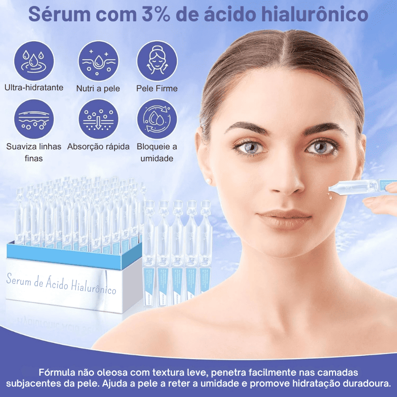 DermaGlow - Sérum de Ácido Hialurônico em Gotas