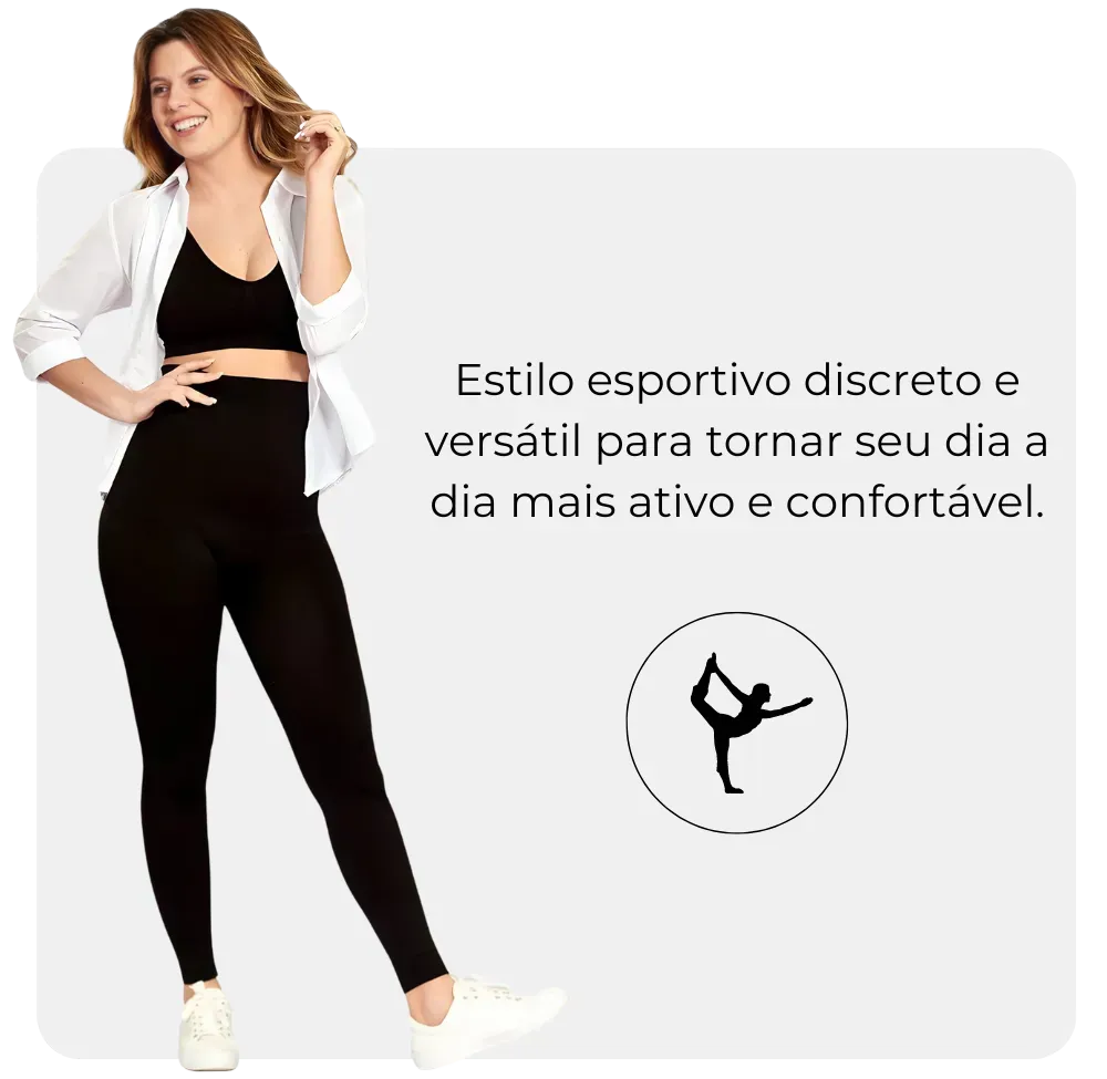Legging Jade Fit - Modeladora de Cós Alto