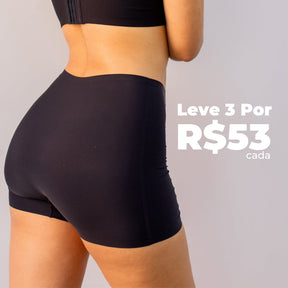 Kit 3 Calcinhas Short Segunda pele - sem Costura